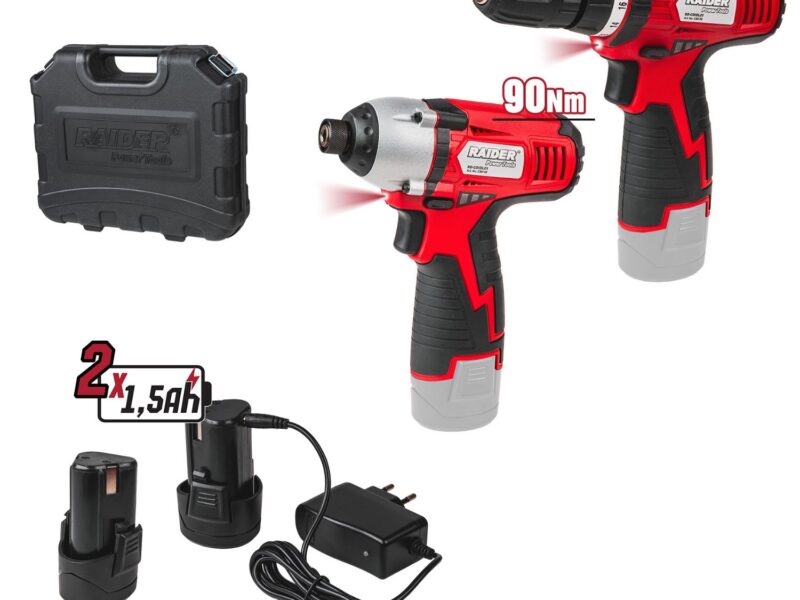 RAIDER Σετ Δραπανοκατσάβιδο & Παλμικό κατσαβίδι 12V 2х1.5Ah RD-CDIDL01 030158 Κωδ.: 3800972016507