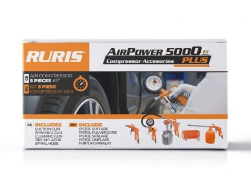 ΕΞΑΡΤΗΜΑΤΑ ΑΕΡΟΣΥΜΠΙΕΣΤΩΝ AIR POWER 5000 PLUS KIT RURIS Κωδ.: 17181
