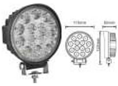 Προβολέας LED Εργασίας Στρογγυλός 42W 14 LED 18420