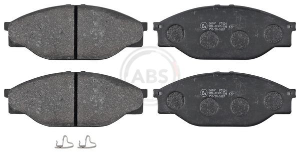 A.B.S. 36761 Τακάκια φρένων για TOYOTA HIACE, DYNA, HILUX μπροστινός άξονας, με ηχητική προειδοποίηση φθοράς