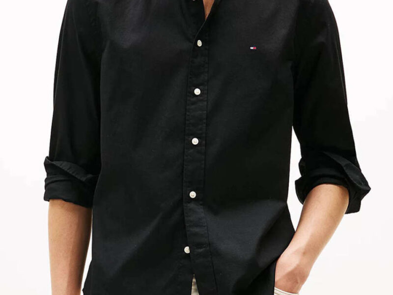 TOMMY HILFIGER CORE FLEX POPLIN SOLID RF SHIRT